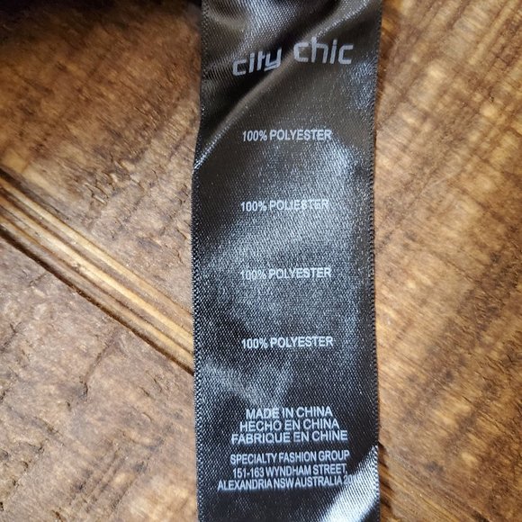 City Chic Black Sheer Knot Front Blouse - Picture 5 of 7